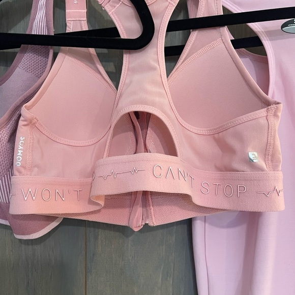 PINK  Sports bra - Tank Under Amour, Puma , Can’t stop won’t stop - Picture 5 of 12
